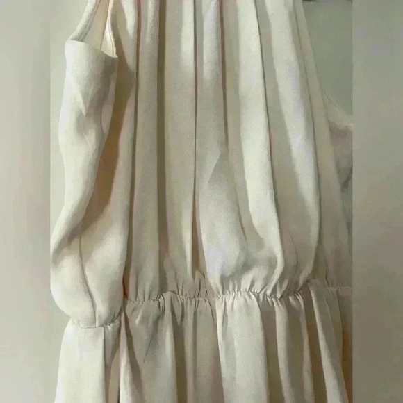 Forever 21 Ivory Dress, Lined, Women’s Size Small Open Back - Picture 2 of 13